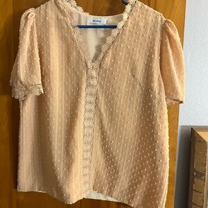 Women's Cream Lace Blouse
